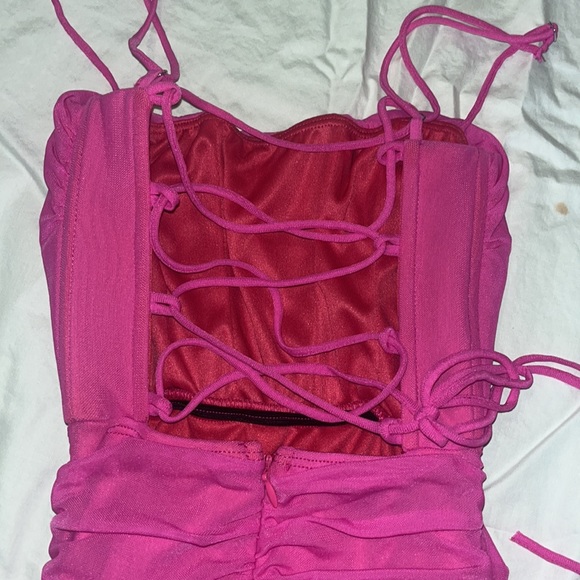 Hot pink, Lucy in the sky mini dress - Picture 3 of 4